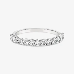 1/2 Way Oval Shared Prong Ring