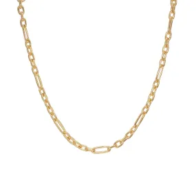 18K Trombone Chain Petite