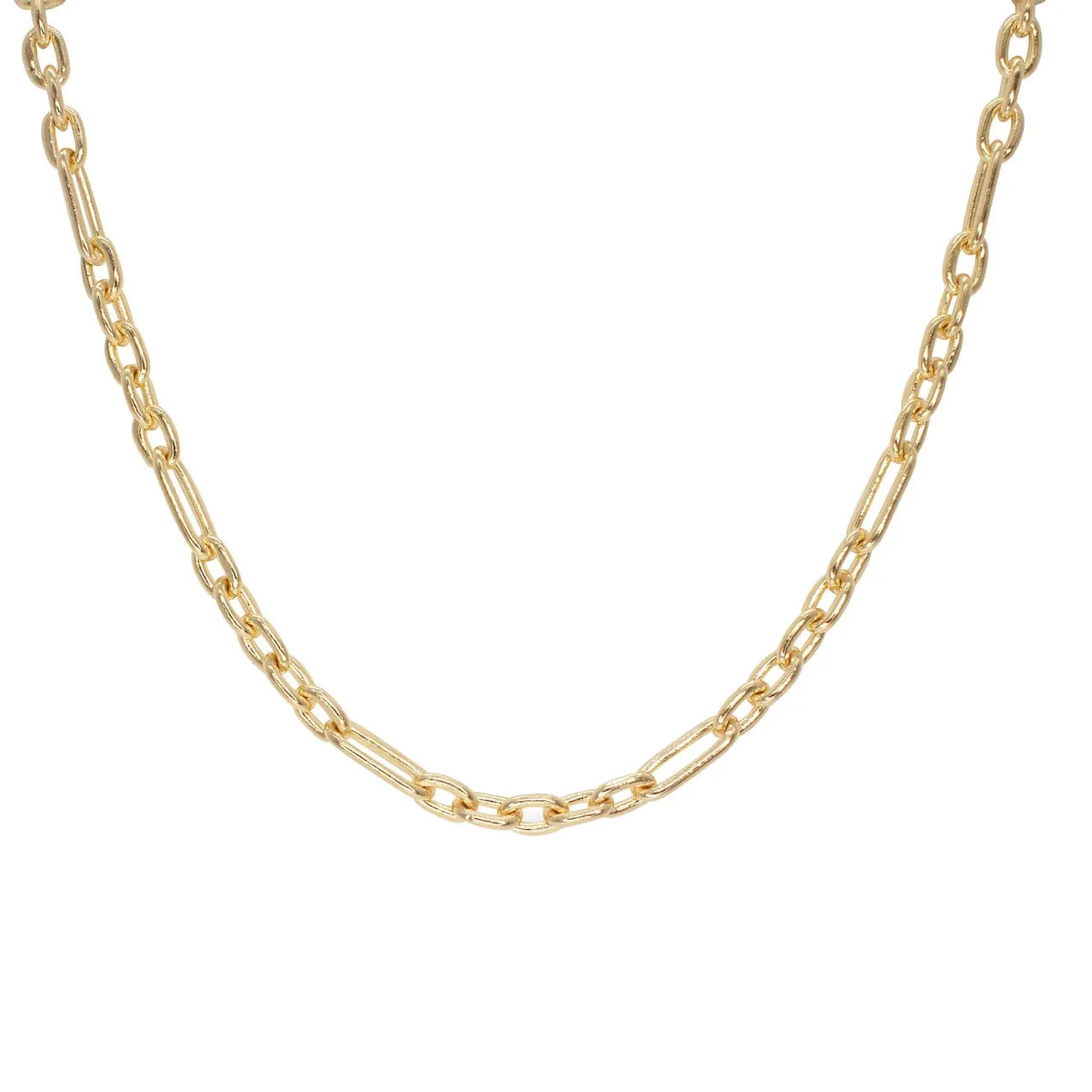 18K Trombone Chain Petite