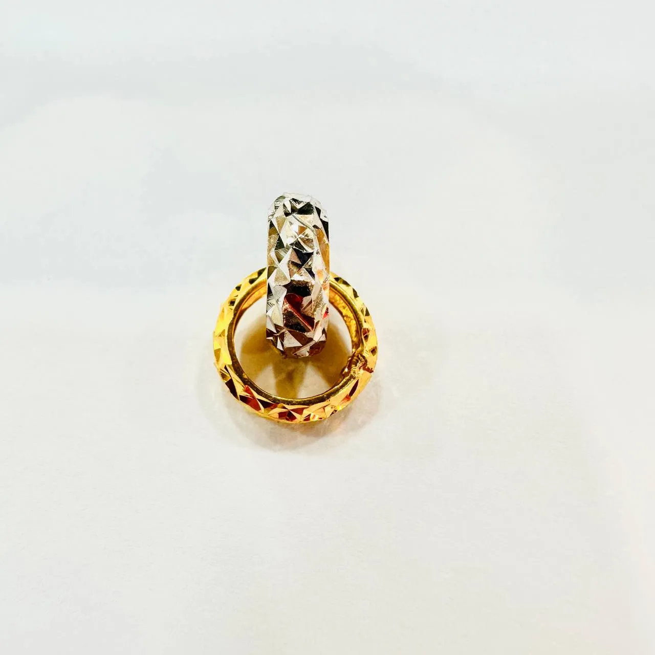 22k / 916 Gold Double Ring Pendant