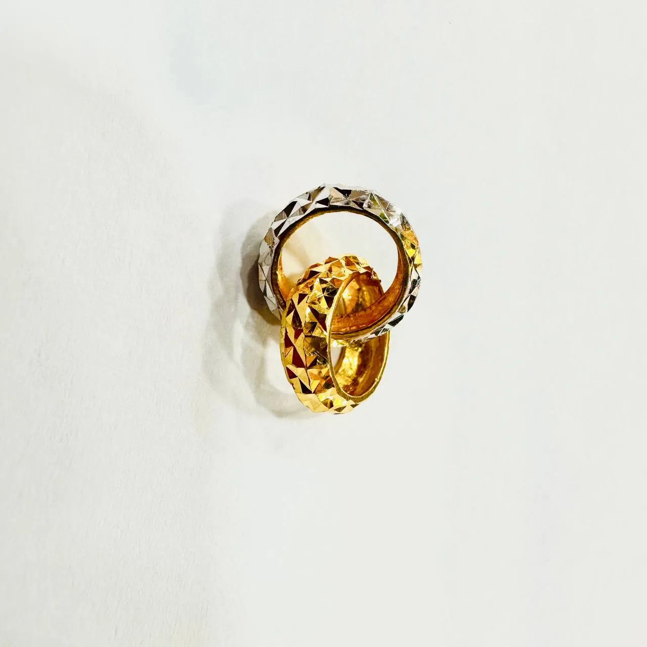 22k / 916 Gold Double Ring Pendant