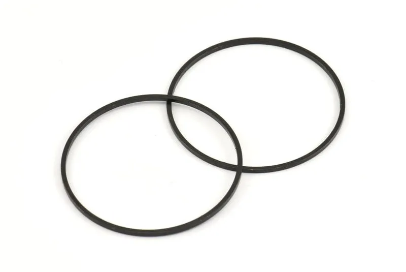 35mm Black Rings - 12 Oxidized Brass Black Circle Connectors (35x1mm) Bs 1087 S139