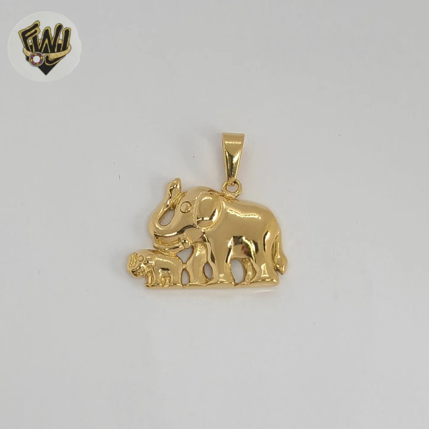 (4-2059) Stainless Steel -Elephant Pendants.