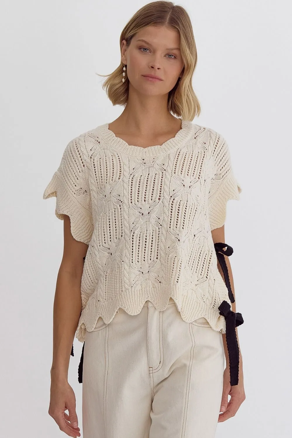 All Tied Up Crochet Sweater