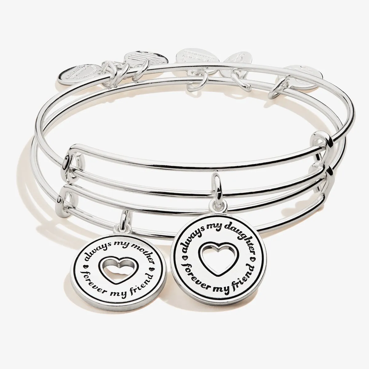 'Always Mine' Charm Bangles, Set of 2