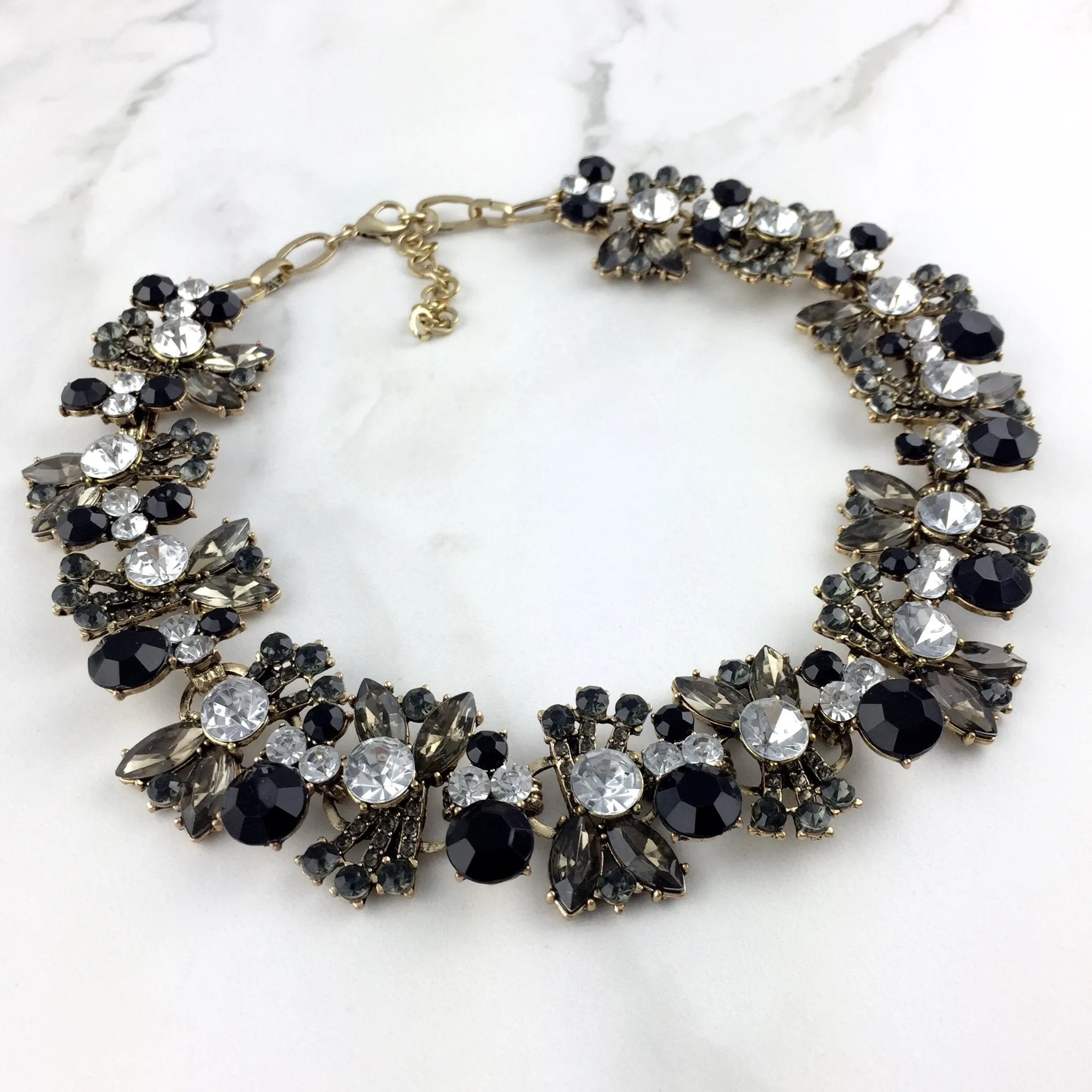 ANIYA Black Statement Necklace