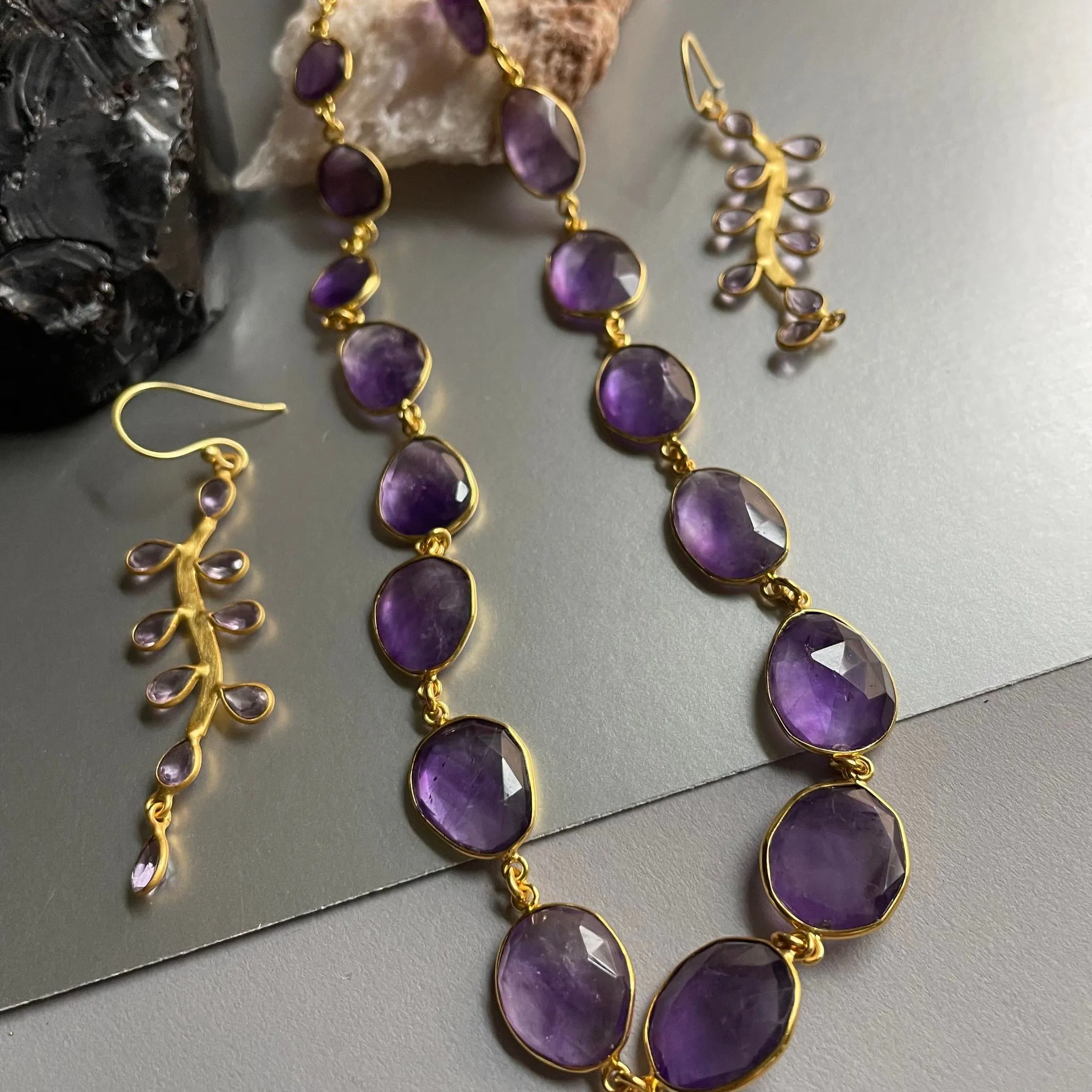 Annabelle Amethyst Choker Necklace