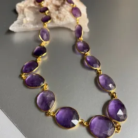 Annabelle Amethyst Choker Necklace