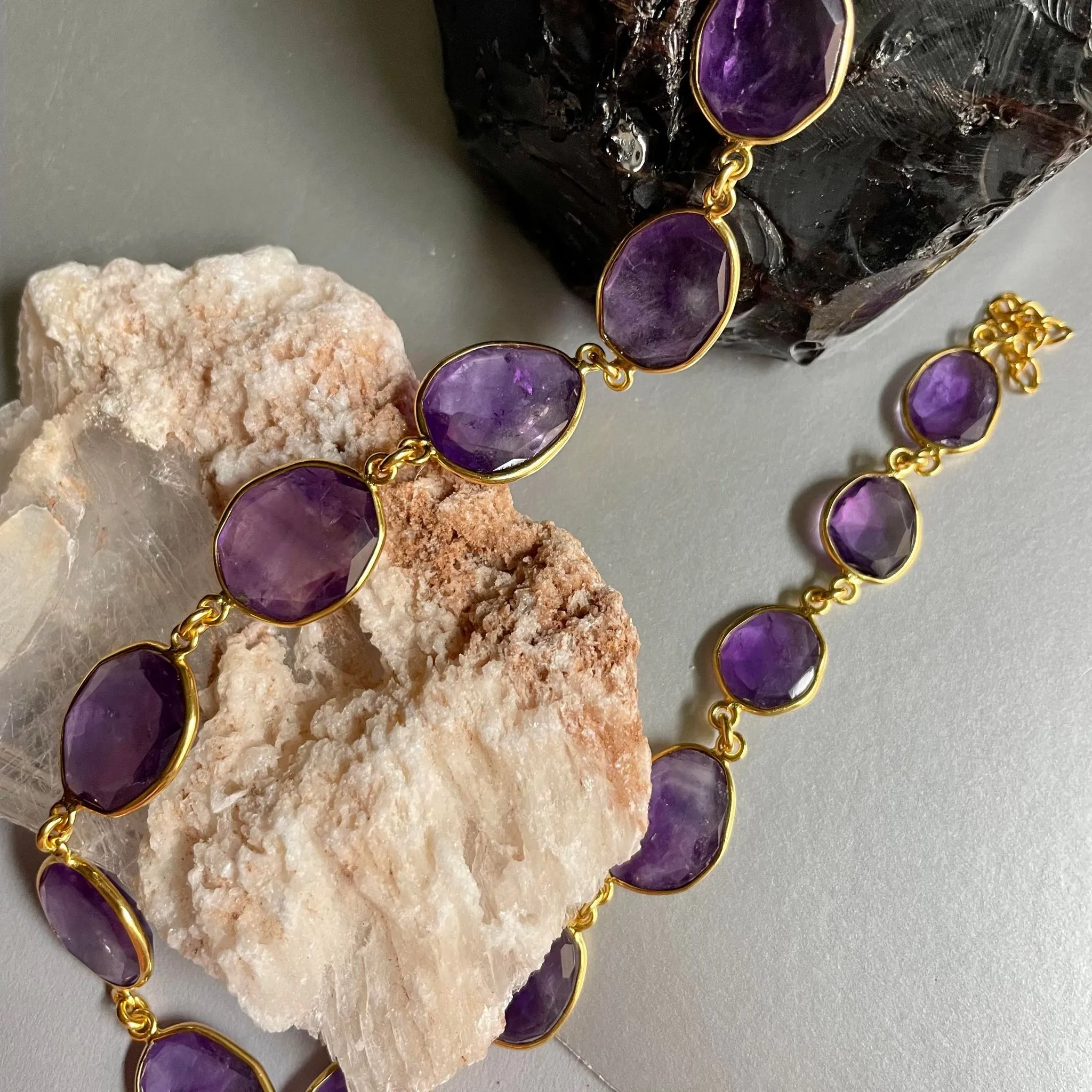 Annabelle Amethyst Choker Necklace