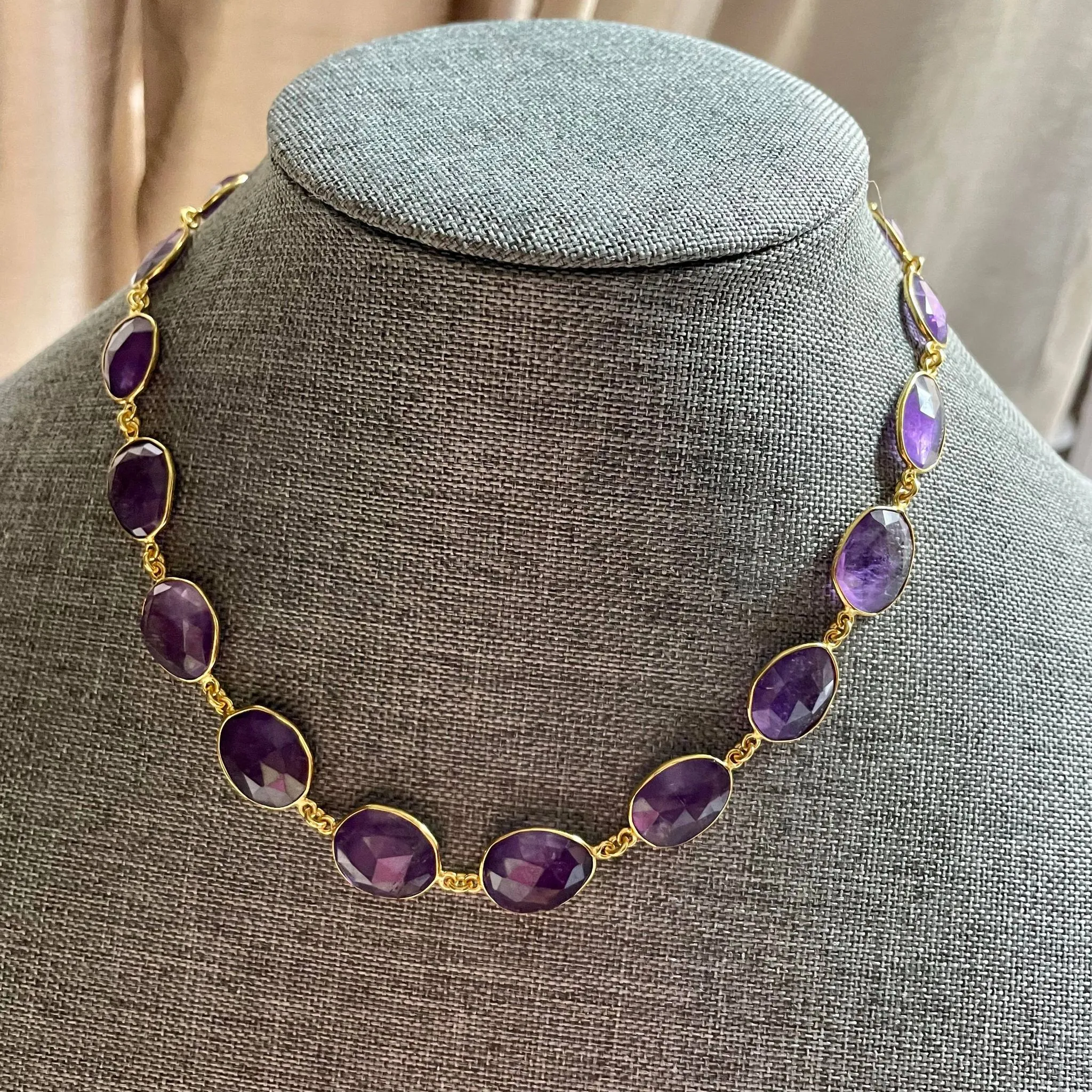 Annabelle Amethyst Choker Necklace