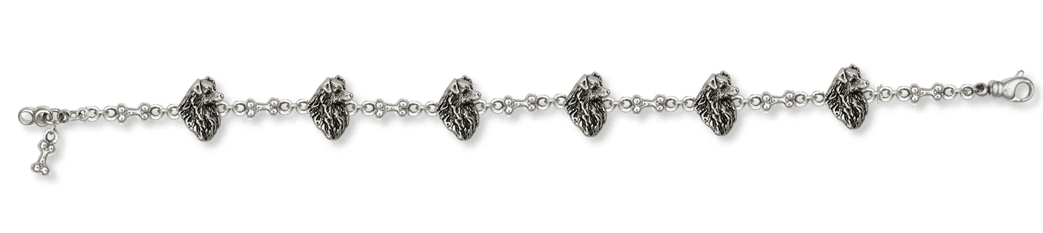 Australian Shepherd Bracelet Jewelry Sterling Silver Handmade Dog Bracelet AU13-BR