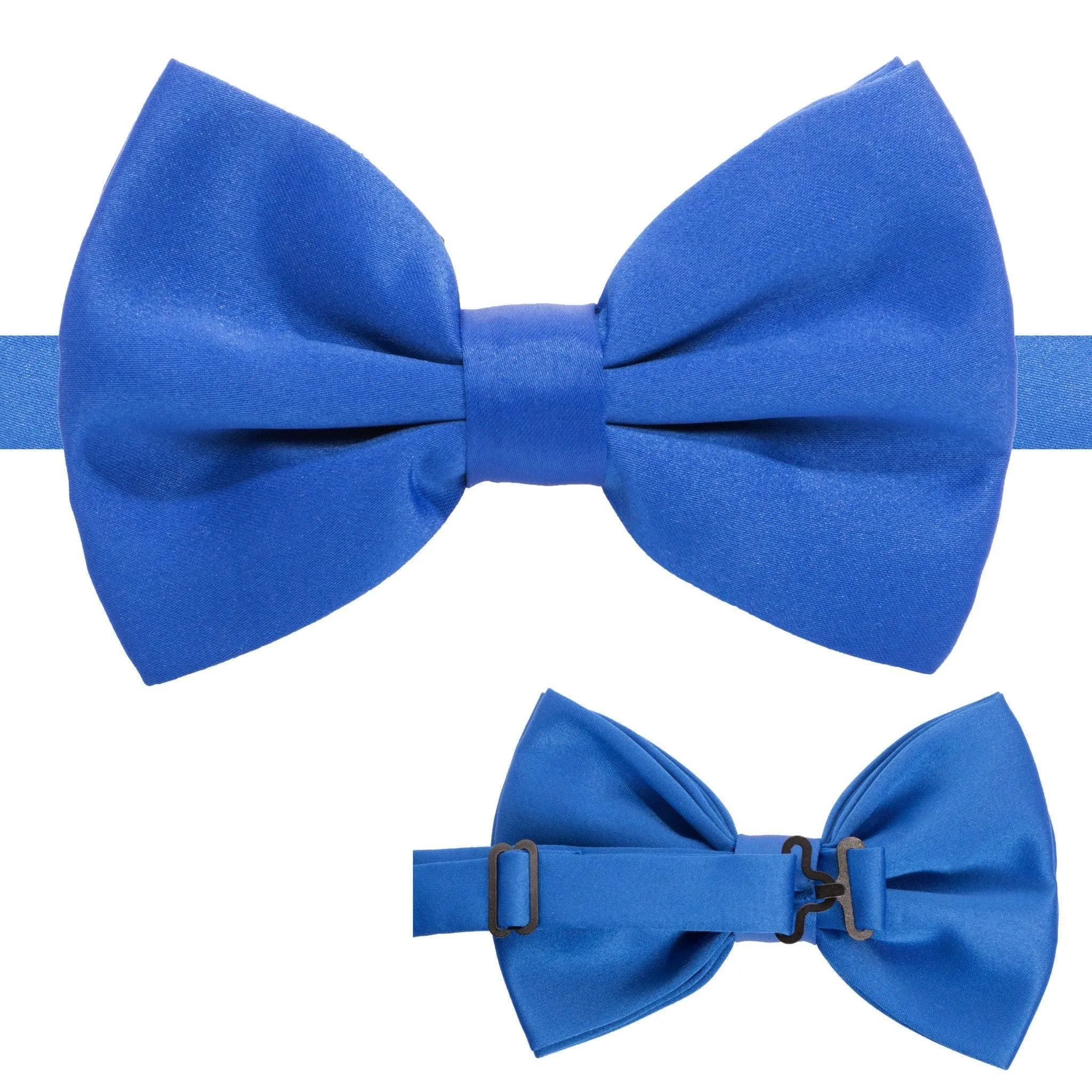 Axis Royal Blue Adjustable Satin Bowtie