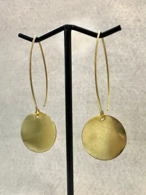 Basic Disc Drop Earrings