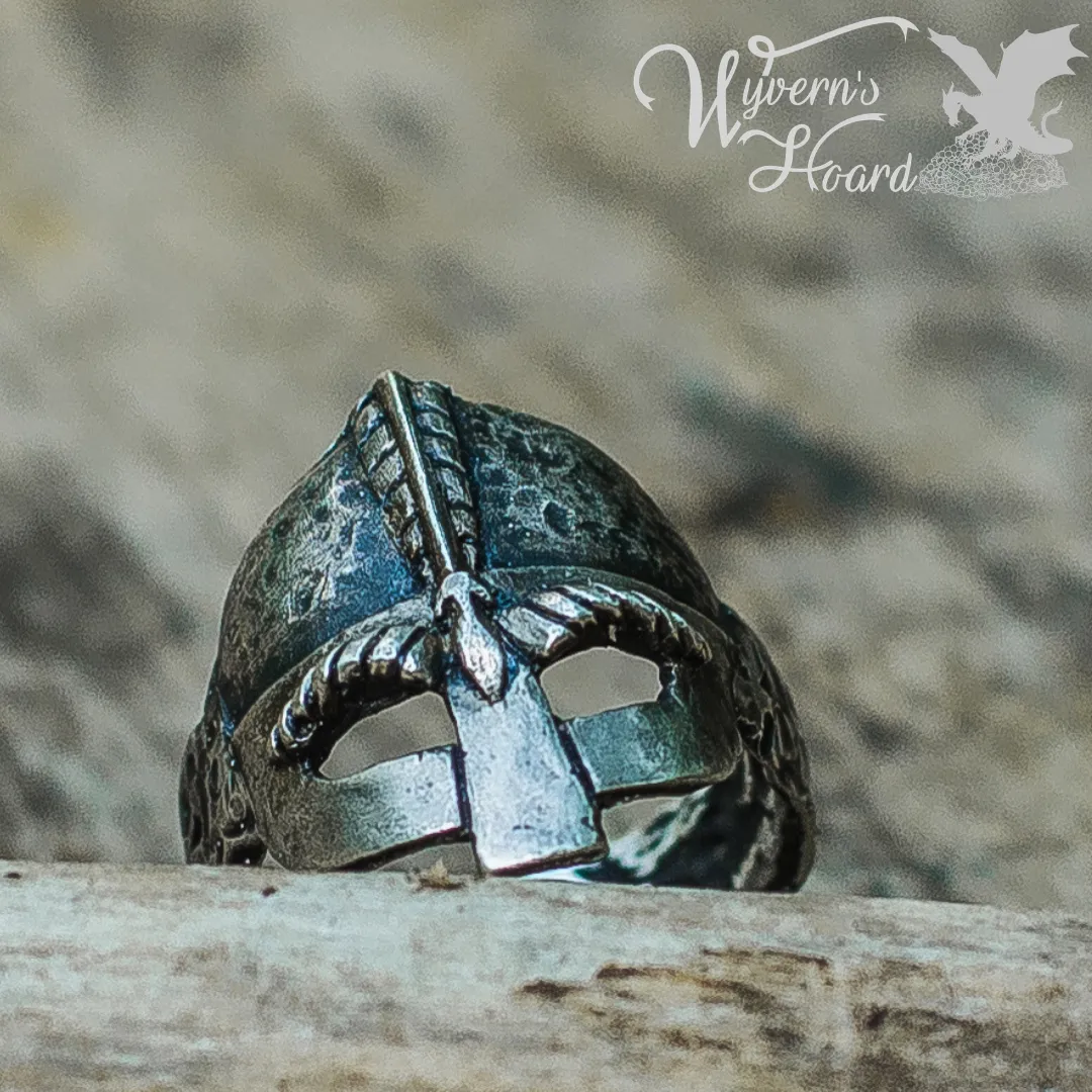 Battle-Worn Warrior Helm Ring