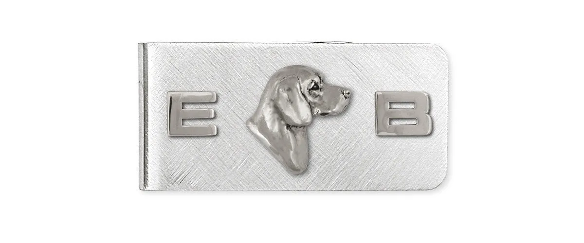 Beagle Money Clip Jewelry Sterling Silver Handmade Dog Money Clip BG19-MC