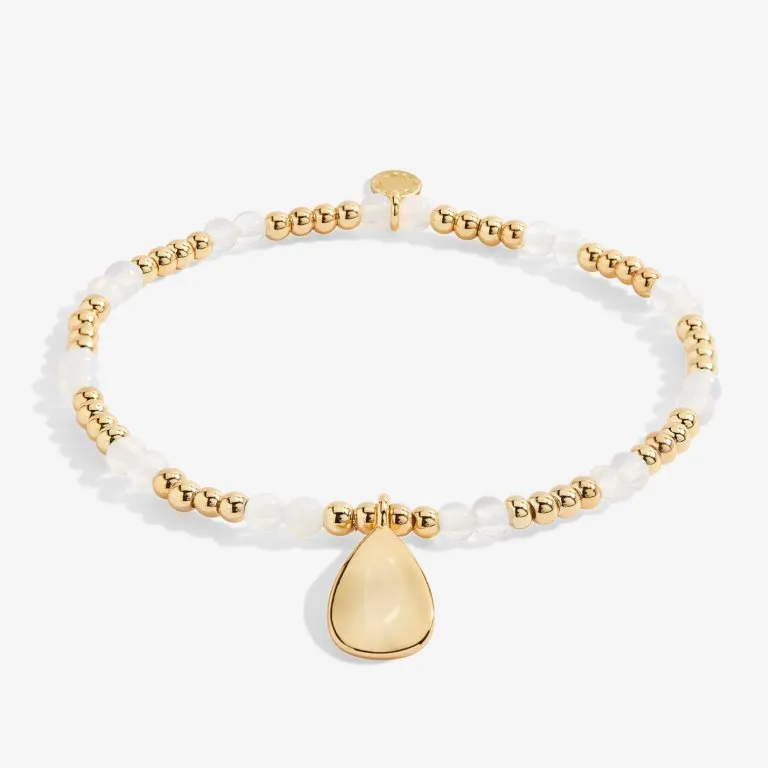 Birthstone A Little June Bracelet in Gold-Tone Plating - Moonstone