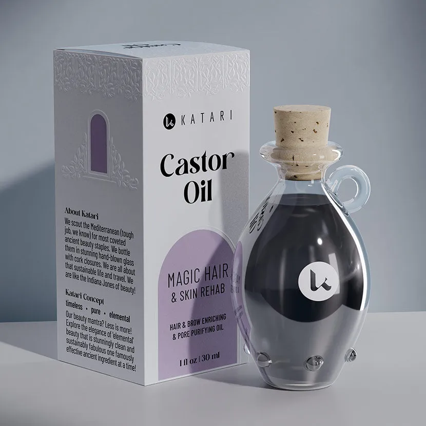 Black Castor Oil | 100% pure, cold-pressed moisturizing oil for hair & brows