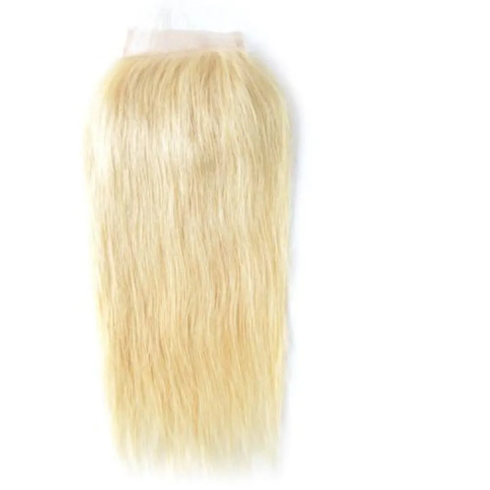 Body Wave Straight Blonde Lace Closure Human Hair