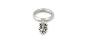 Bulldog Ring Jewelry Sterling Silver Handmade Dog Ring BD20-SR