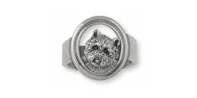 Cairn Terrier Ring Jewelry Sterling Silver Handmade Dog Ring CNWN1-R