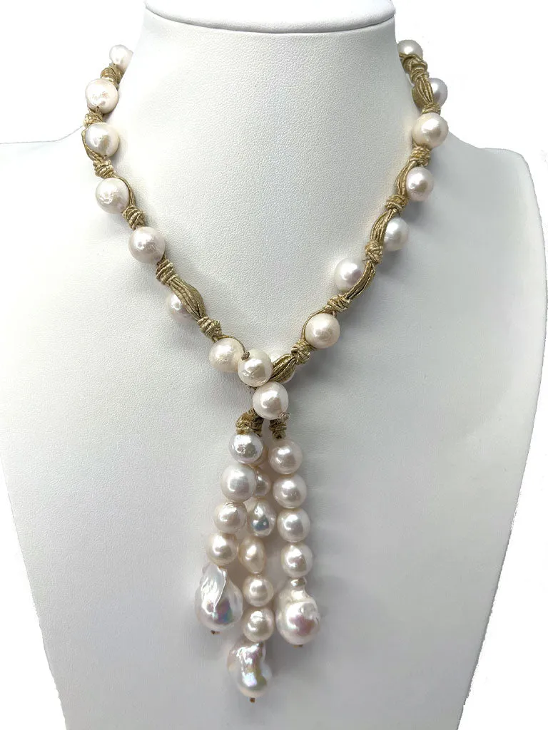 Capri Triple Strand Pearl Necklace