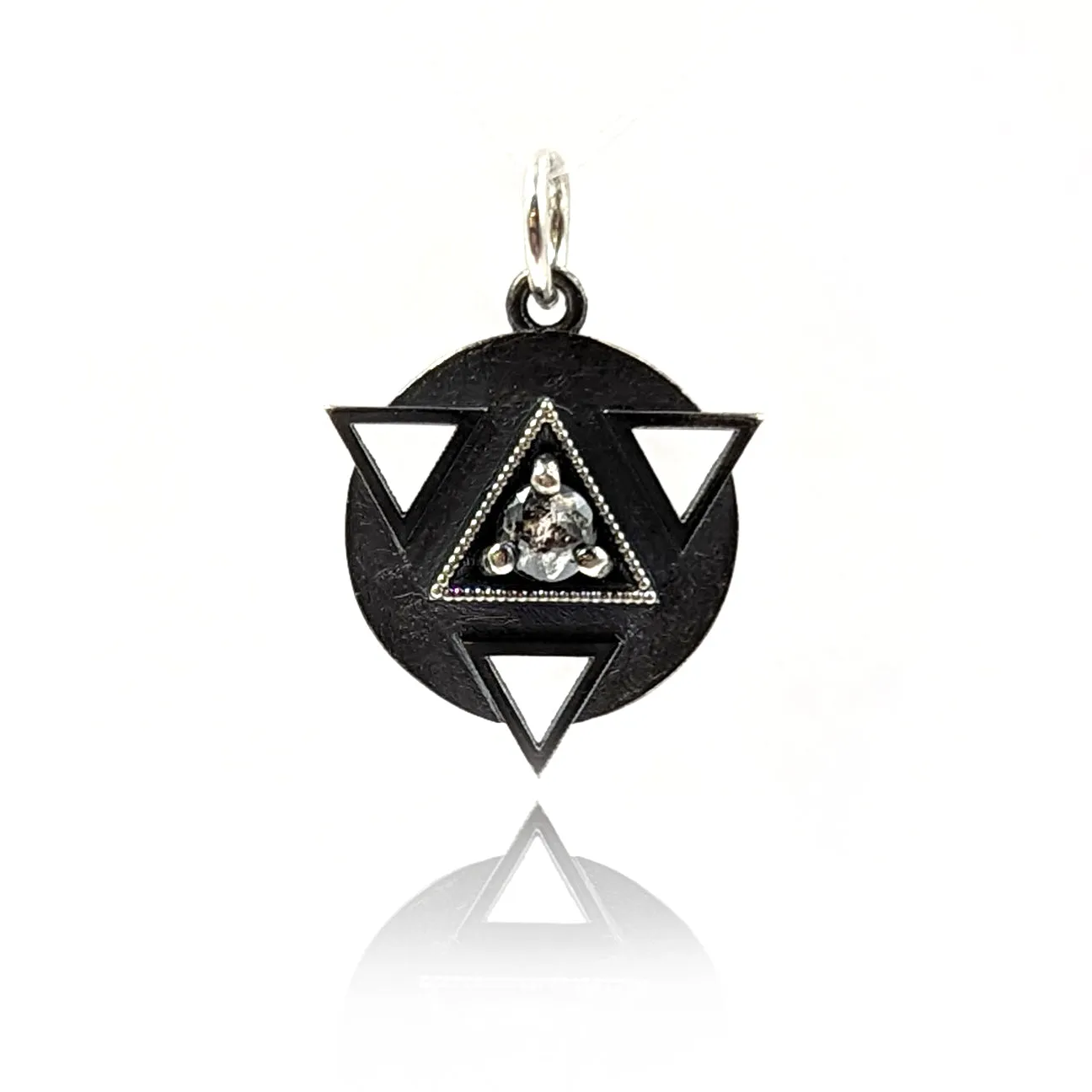 Circle With Triangles Charm