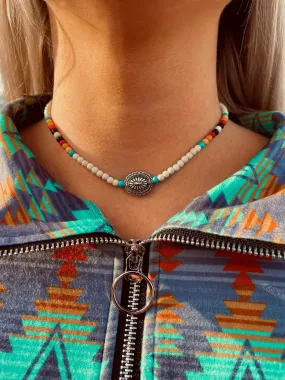 concho Choker necklace