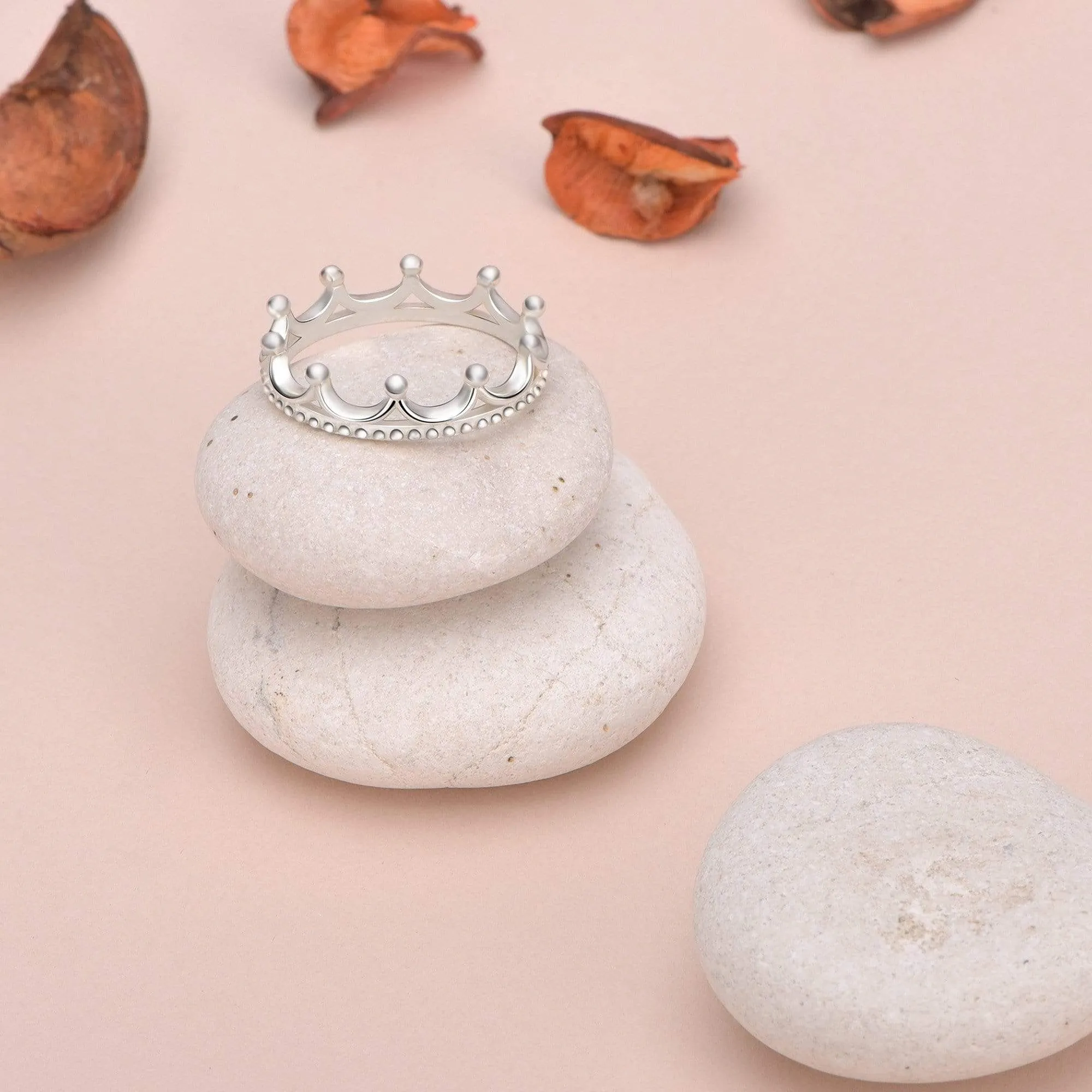 Crown Sterling Silver Stackable Rings