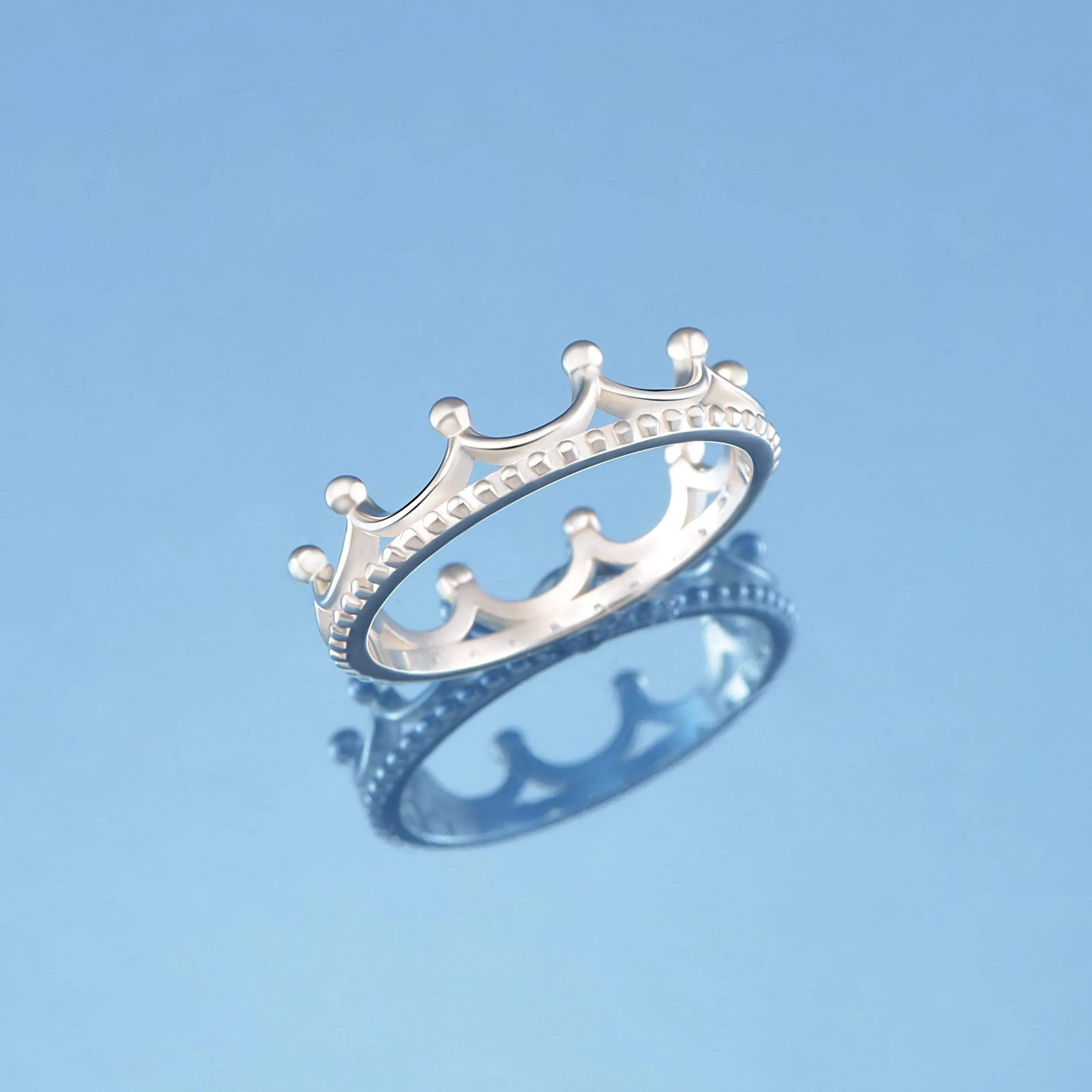 Crown Sterling Silver Stackable Rings