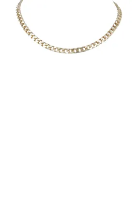 Curb Chain Choker Necklace