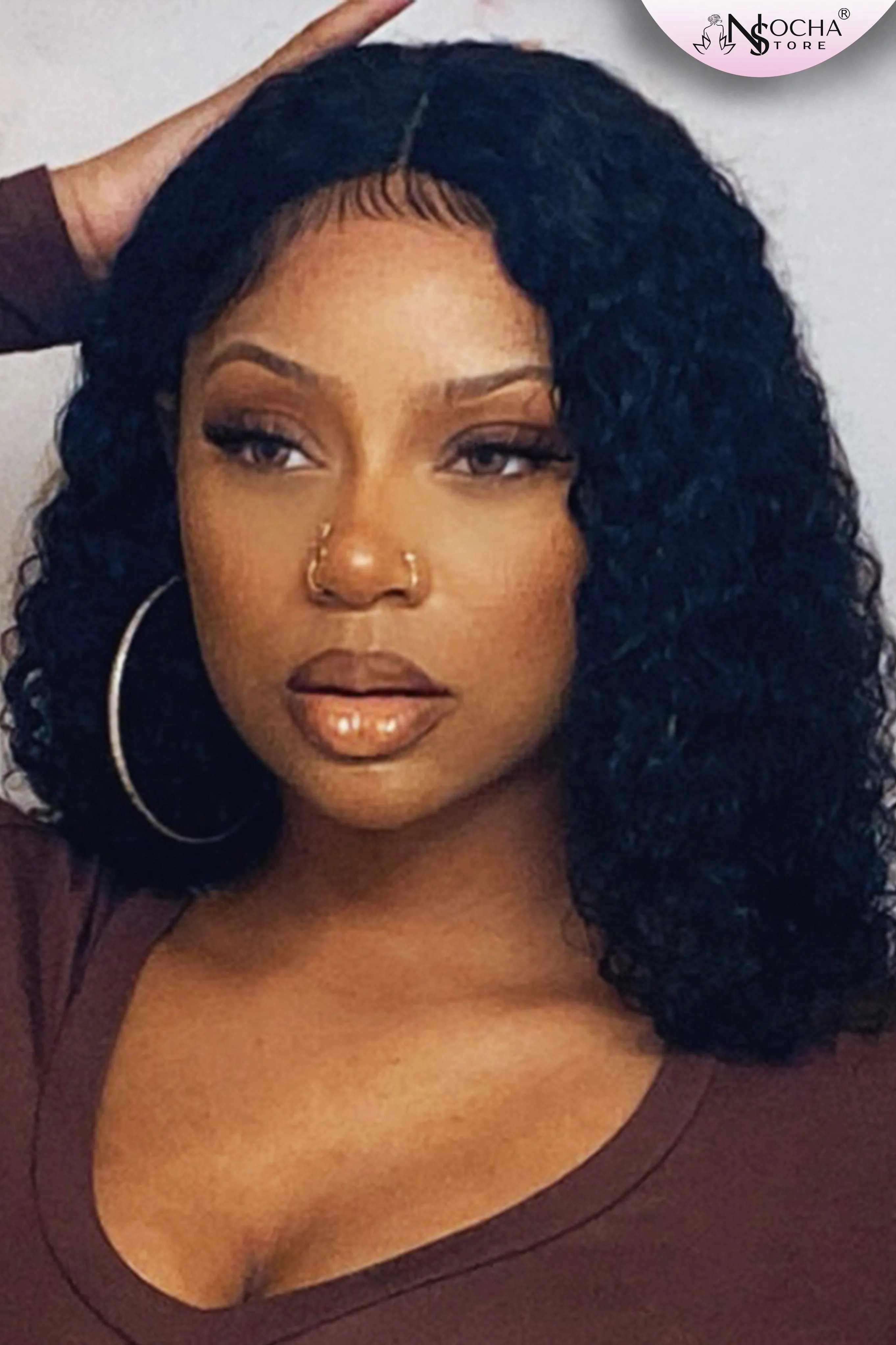 Curly Lace Closure Wig Brazilian Virgin Human Hair