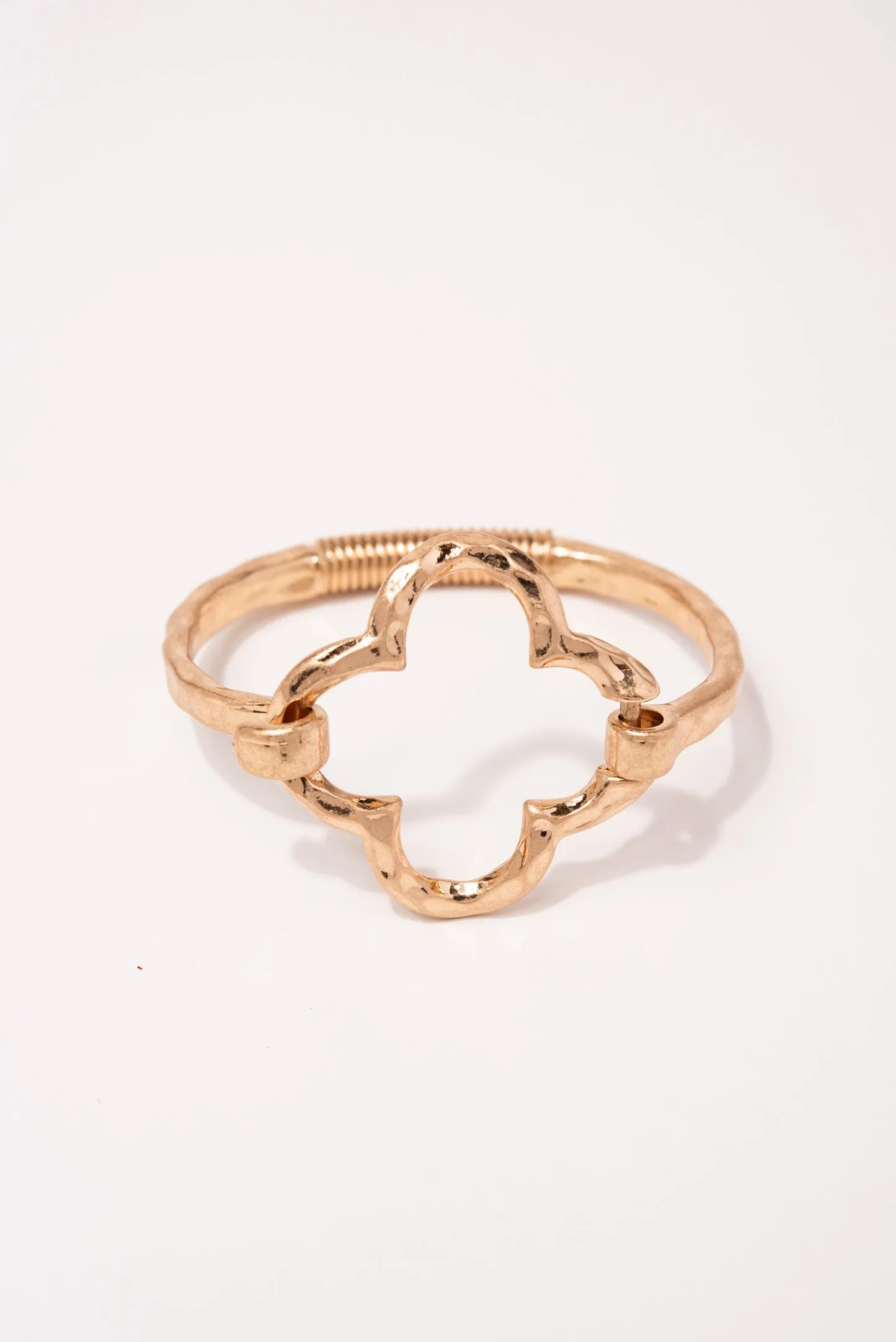 Delia Spring Metal Cuff Bracelet - Gold