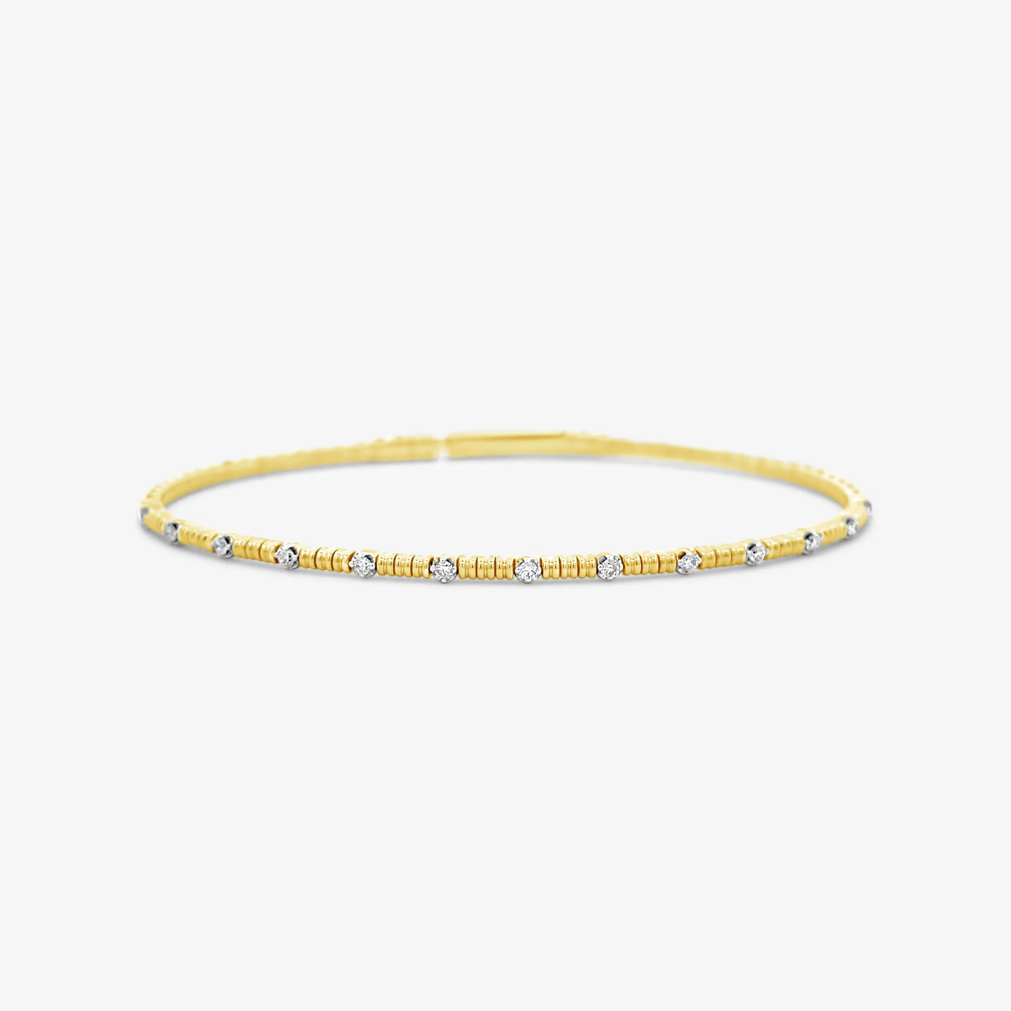 Diamond 1/2 Way Flex Bangle Bracelet