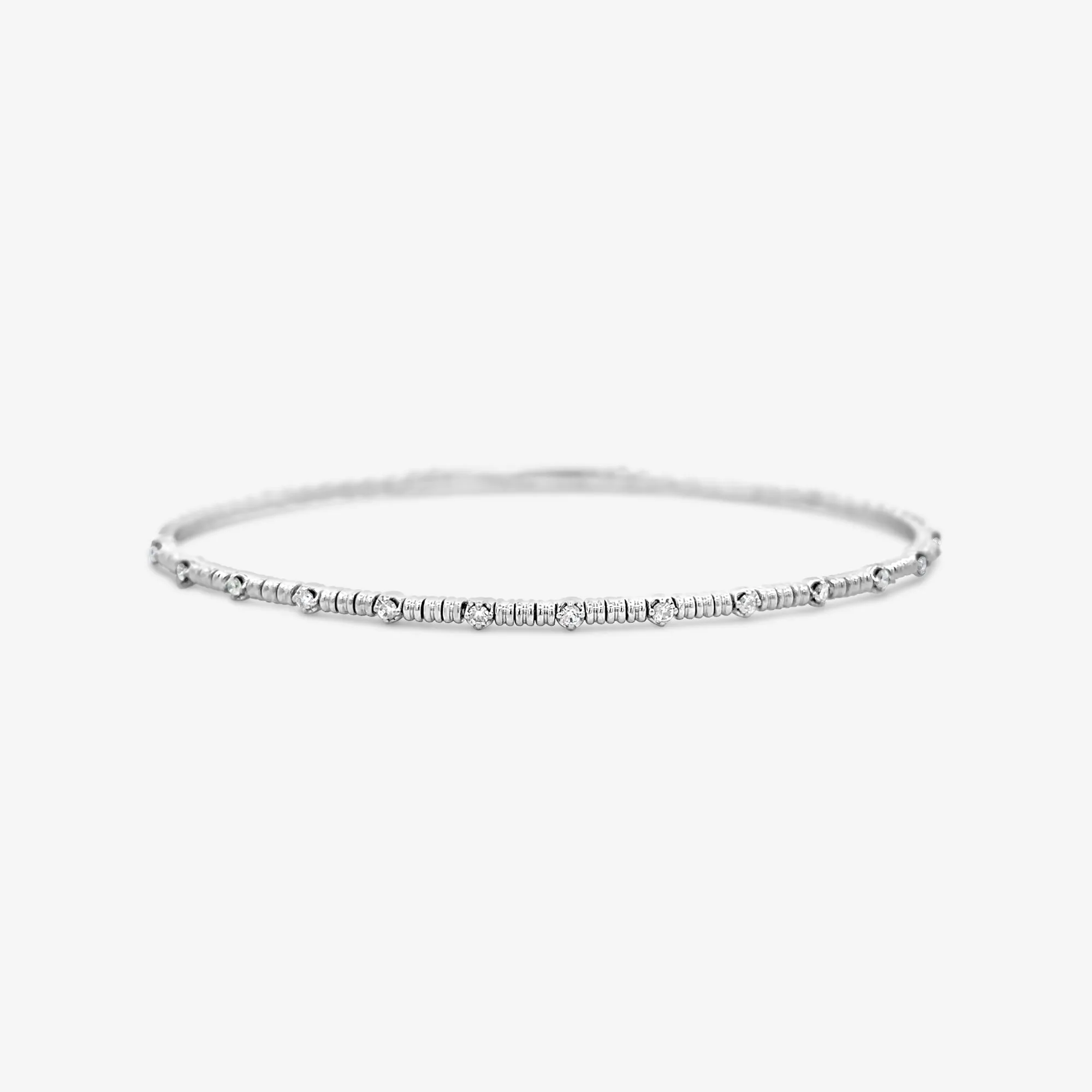 Diamond 1/2 Way Flex Bangle Bracelet