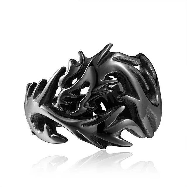 Dragon's Fury Stainless Steel Ring