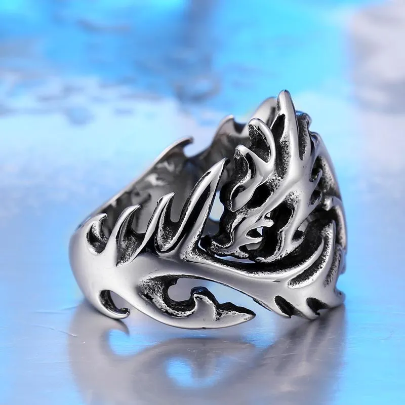 Dragon's Fury Stainless Steel Ring