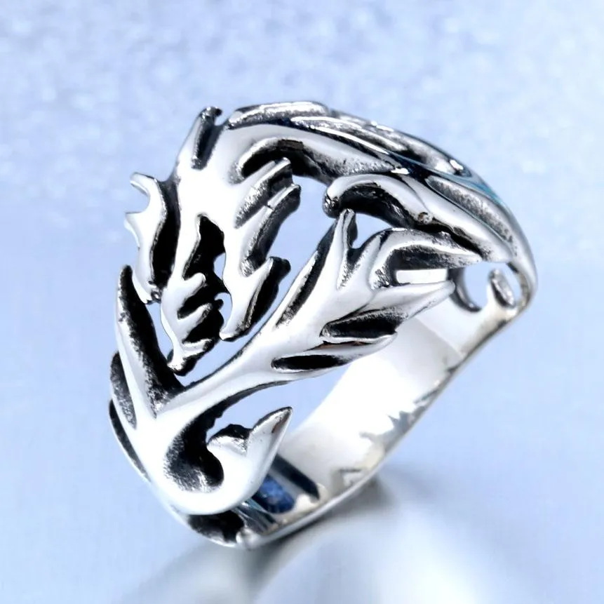 Dragon's Fury Stainless Steel Ring