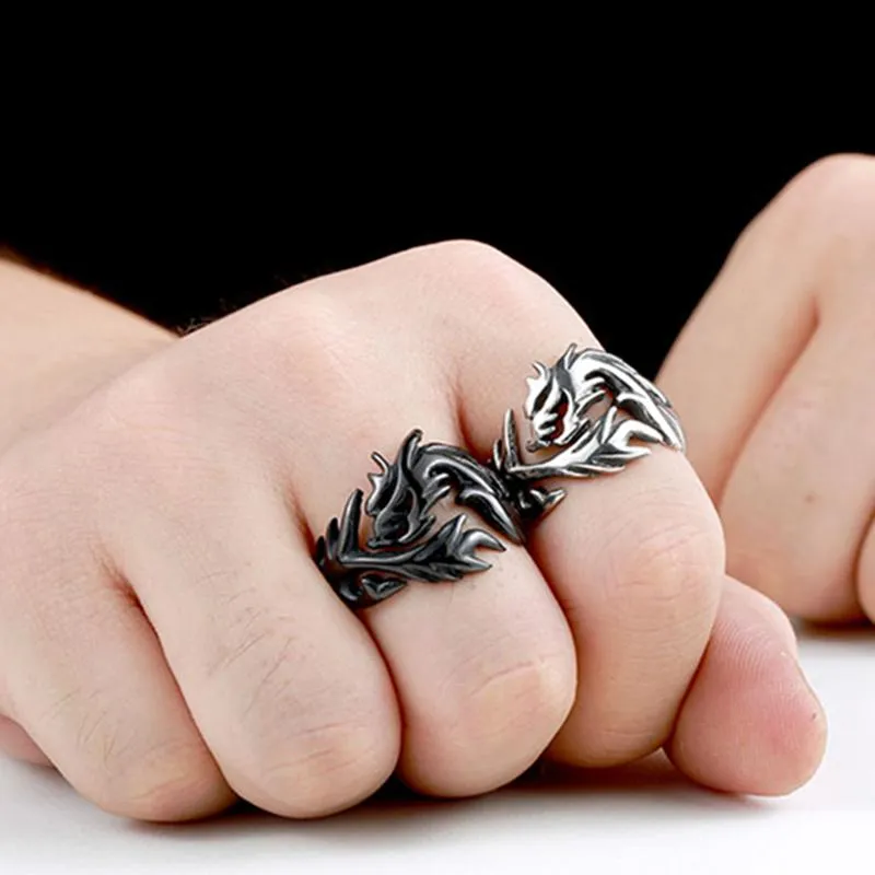 Dragon's Fury Stainless Steel Ring