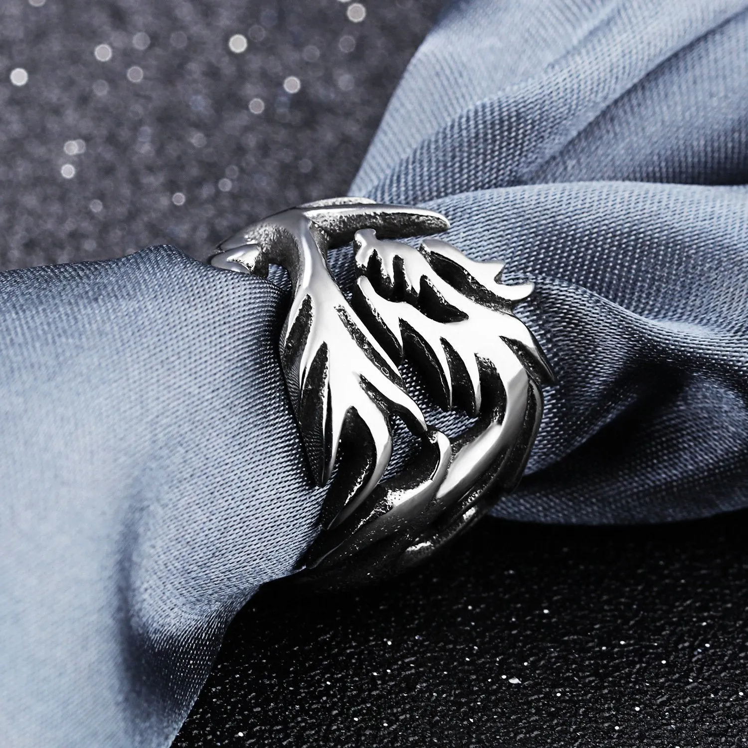 Dragon's Fury Stainless Steel Ring