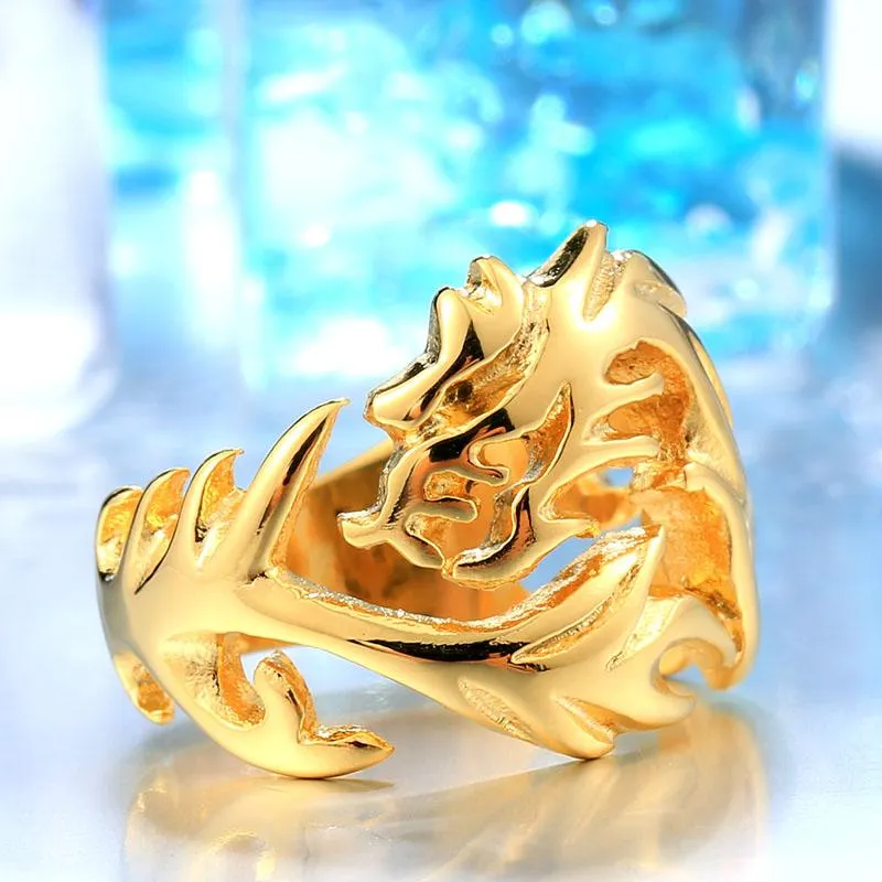 Dragon's Fury Stainless Steel Ring