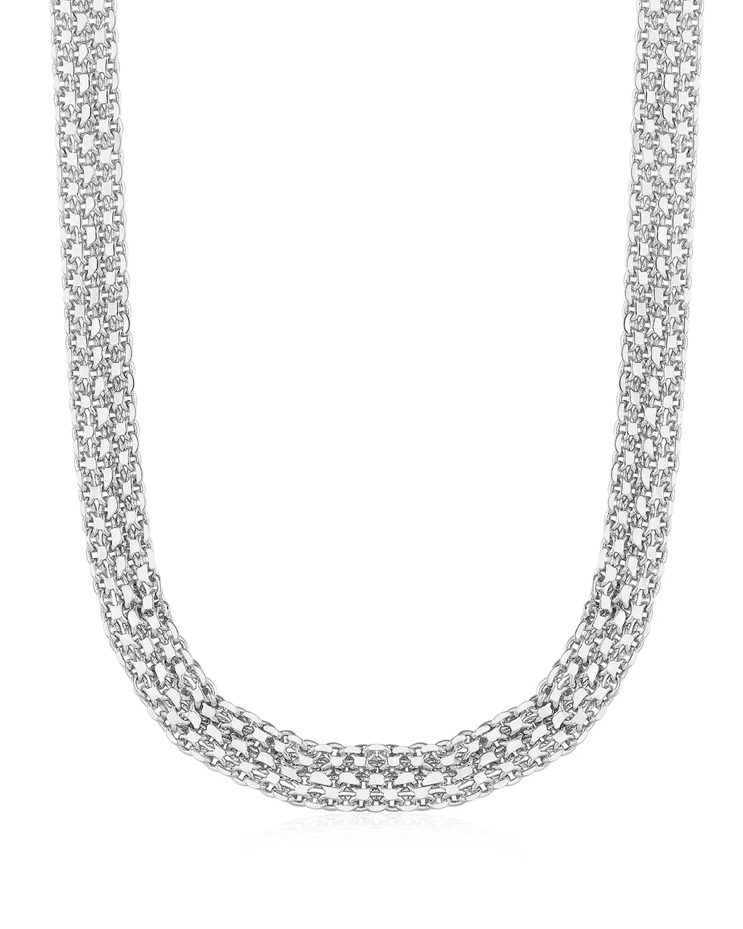 Dries Chain Necklace- Silver