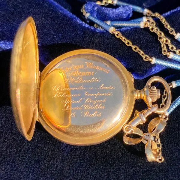 Edwardian Enamel Pocket Watch