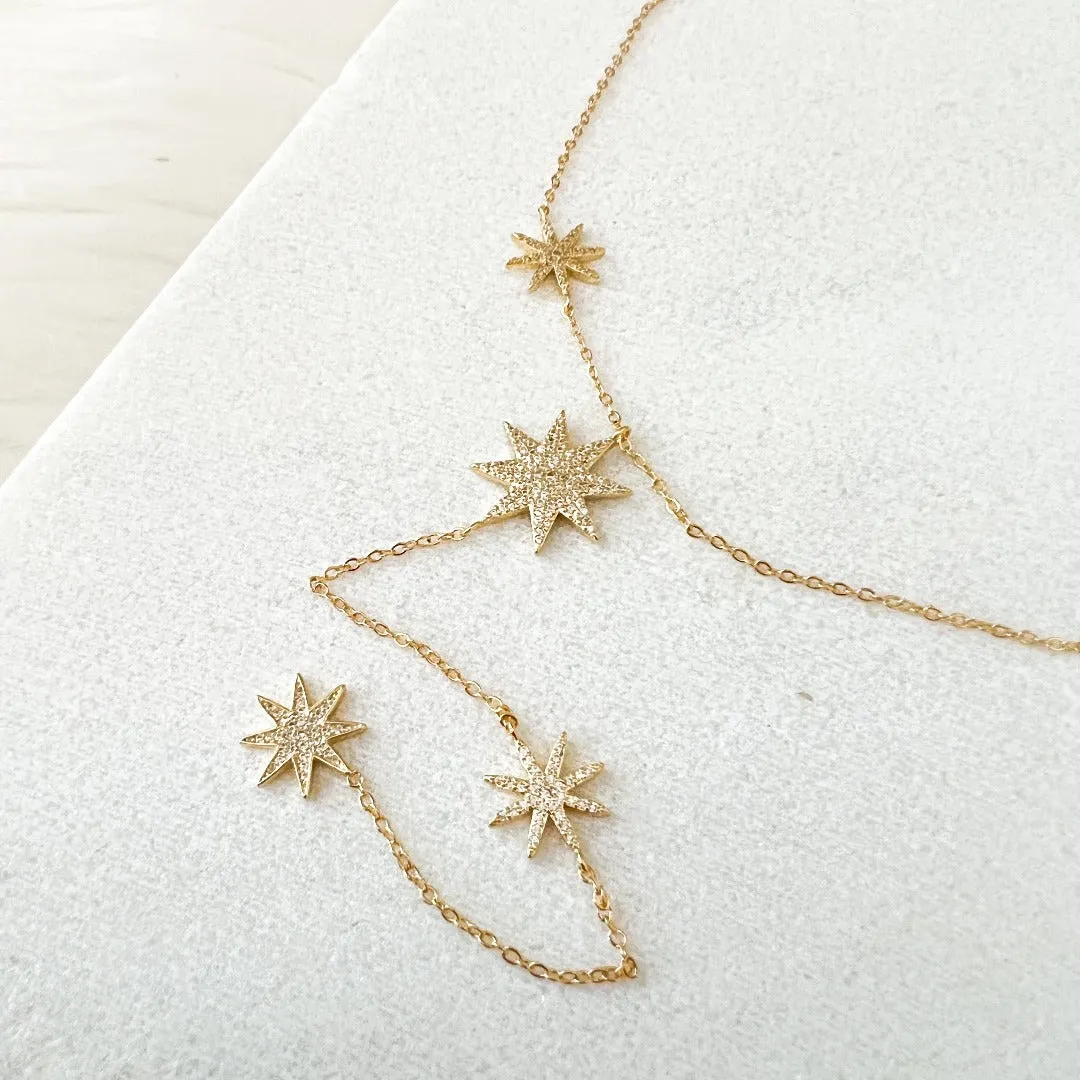 Eternal Stars Lariat Necklace