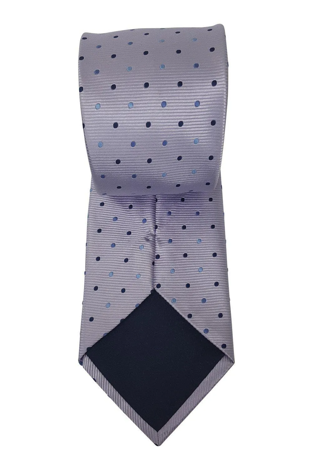 F&F Silk Tie Lilac with Polka Dot Repeat (60.5)