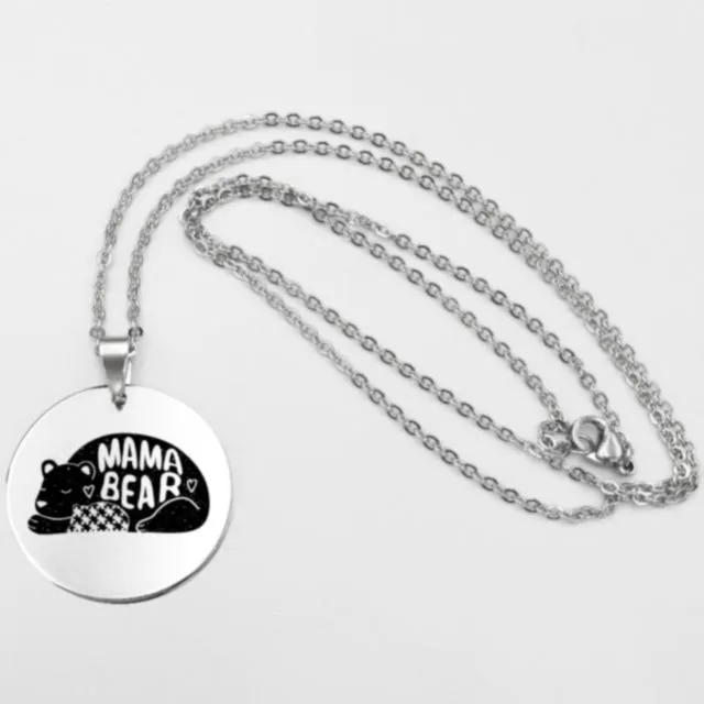 Fashion Stainless steel Necklace Fun Autism Awareness Ribbon Pendant Necklaces Jigsaw Puzzle Piece Children's Jewelry Gift