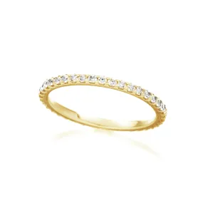 Fishtail Diamond Eternity Wedding Band