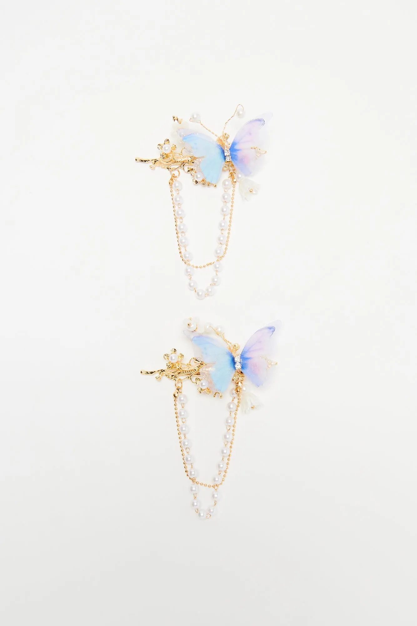 Girl Of Your Dreams Butterfly Hair Clip Set - Multi Color