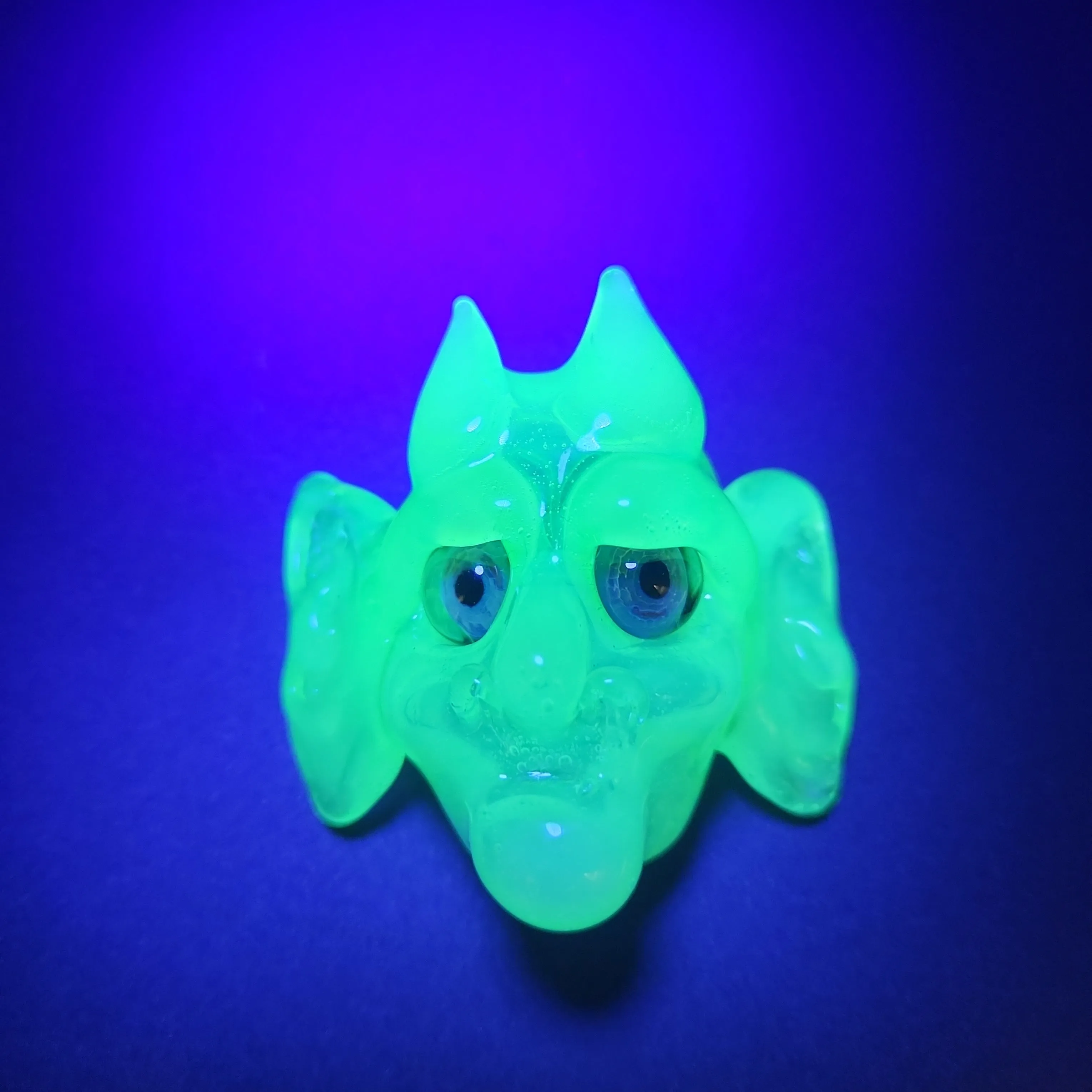 Goblin Face Pendants - by Sprout Glass