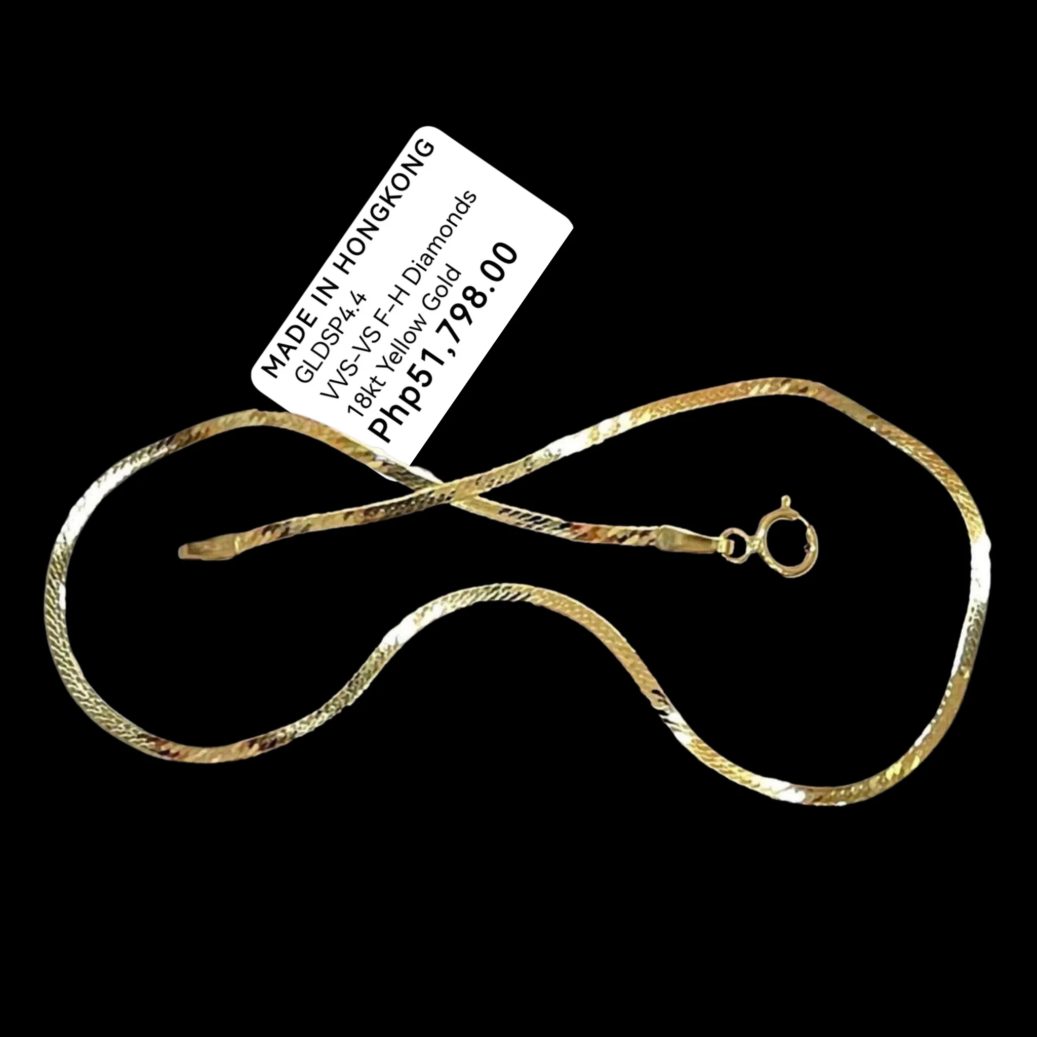 #GOLD2024 | 18K Golden Flat Chain Anklet