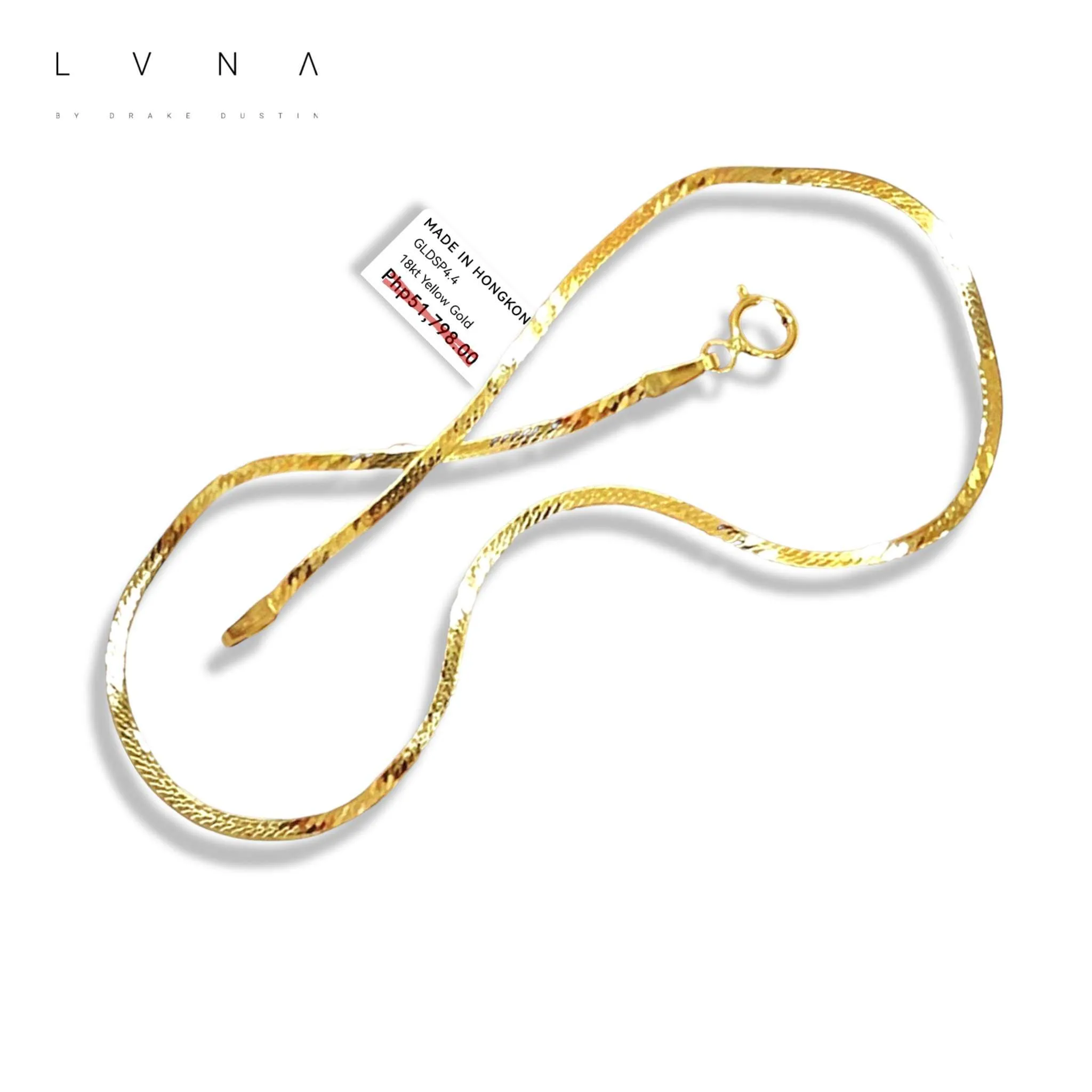 #GOLD2024 | 18K Golden Flat Chain Anklet